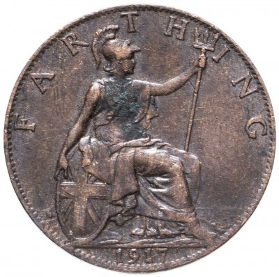 купить Великобритания 1 фартинг (farthing) 1917