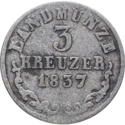 купить Германия, Саксен-Мейнинген 3 крейцера 1837