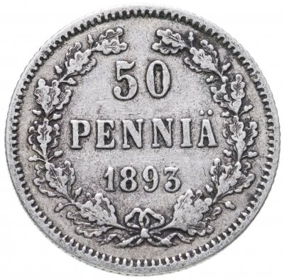 купить 50 пенни 1893 L, монета для Финляндии