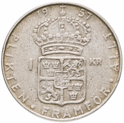 купить Швеция 1 крона (krona) 1957