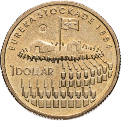 купить Австралия 1 доллар (dollar) 2004 150 лет Эврикскому восстанию, знак монетного двора: "M" - Мельбурн