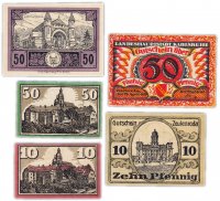 купить Германия (разные земли) набор из 5 нотгельдов 1920