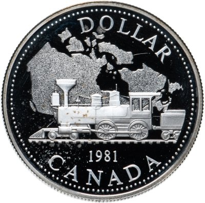 купить Канада 1 доллар (dollar) 1981 100 лет Трансконтинентальной железной дороге
