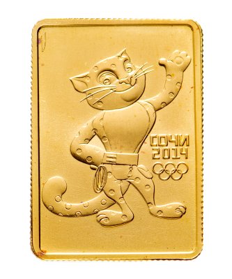 купить 50 рублей 2011 СПМД "XXII Зимняя Олимпиада в Сочи 2014 - Леопард"