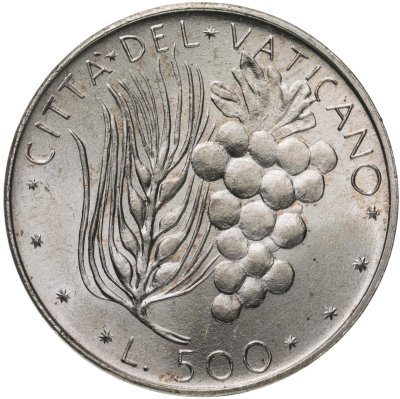 купить Ватикан 500 лир (lire) 1973