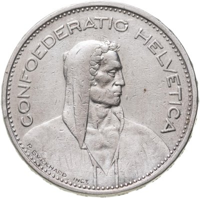 купить Швейцария 5 франков (francs) 1932