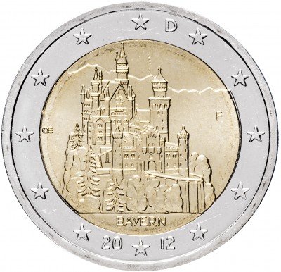 купить Германия 2 евро 2012 F "Федеральные земли Германии: Бавария"