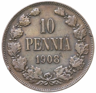 купить 10 пенни (pennia) 1908
