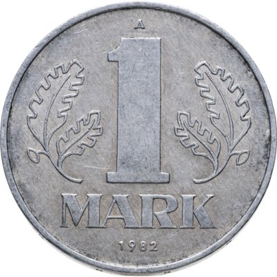 купить Германия (ГДР) 1 марка 1982, надпись "MARK"