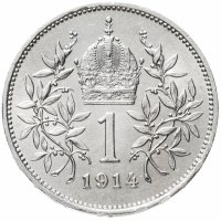 купить Австро-Венгрия 1 крона 1914 год для Австрии