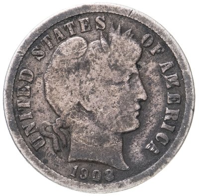 купить США 1 дайм (10 центов) 1908