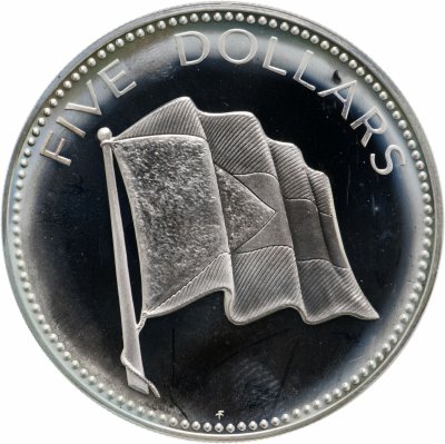 купить Багамы 5 долларов (dollars) 1974