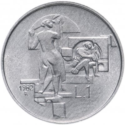 купить Сан-Марино 1 лира 1982 "Социальные достижения"