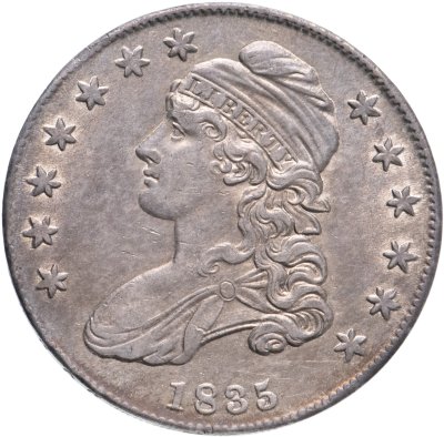 купить США 50 центов (cents) 1835 Capped Bust Half Dollar