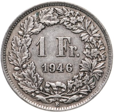 купить Швейцария 1 франк 1946