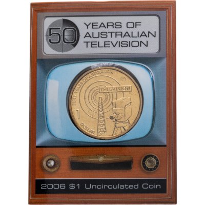 купить Австралия 1 доллар (dollar) 2006 C "50 лет австралийскому телевидению"