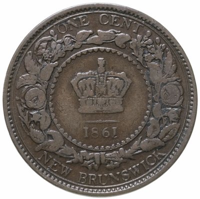 купить Канада, Нью-Брунсвик 1 цент (cent) 1861