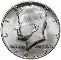 Купить США 1/2 доллара 1969 D "Kennedy Half Dollar"
