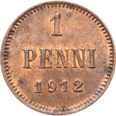 купить 1 пенни (penni) 1912 Российская Финляндия