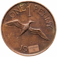 Купить Гернси 1 пенни (penny) 1977-1981, случайная дата