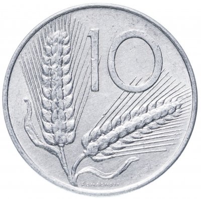 купить Италия 10 лир 1977