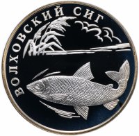 купить 1 рубль 2005 СПМД "Красная книга: волховский сиг"