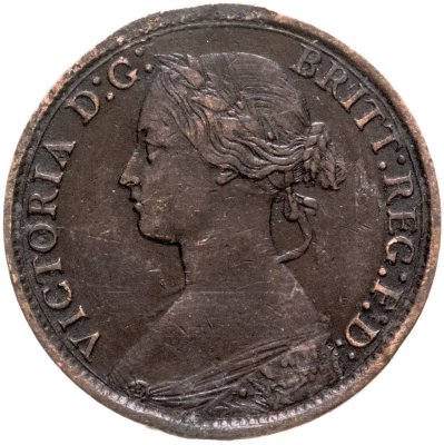 купить Великобритания 1 фартинг (farthing) 1866