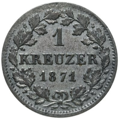 купить Германия, Бавария 1 крейцер 1871