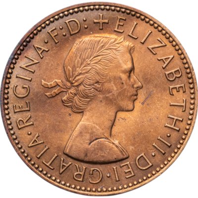 купить Великобритания 1/2 пенни (penny) 1966