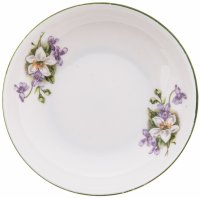 купить Розетка в цветочным декором, фарфор, деколь, Первомайский фарфоровый завод, СССР, 1924-1930 гг.