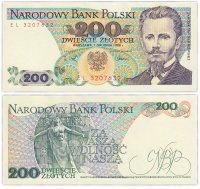 купить Польша 200 злотых 1988 (Pick 144c)