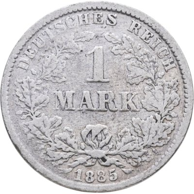 купить Германия 1 марка 1885 Знак монетного двора: "G" - Карлсруэ