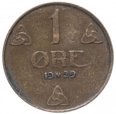 купить Норвегия 1 эре (ore) 1929