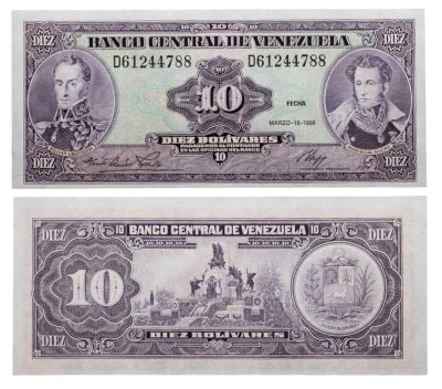 купить Венесуэла 10 боливаров 1986 года