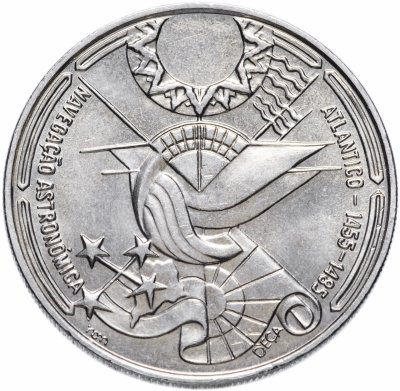 купить Португалия 100 эскудо (escudos) 1990 "Золотой век открытий - Астронавигация"