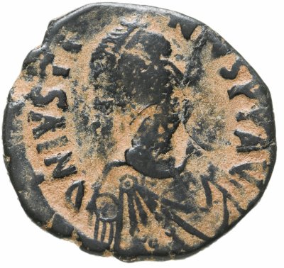 купить Византийская империя, Юстин I, 518-527 годы, 40 нуммиев (фоллис).