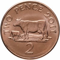 купить Гернси 2 пенса (pence) 2011