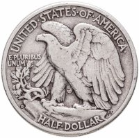 купить США 50 центов (1/2 доллара, half dollar) 1943 "Walking Liberty Half Dollar" Знак монетного двора: "D" - Денвер