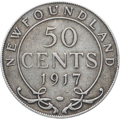 купить Ньюфаундленд 50 центов (cents) 1917