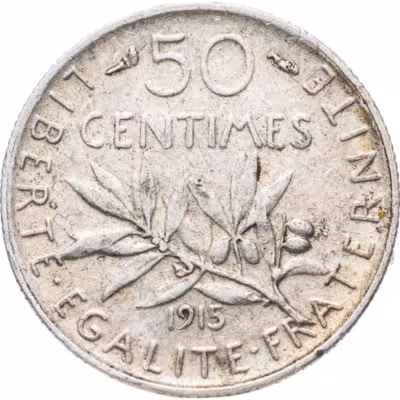 купить Франция 50 сантимов (centimes) 1915