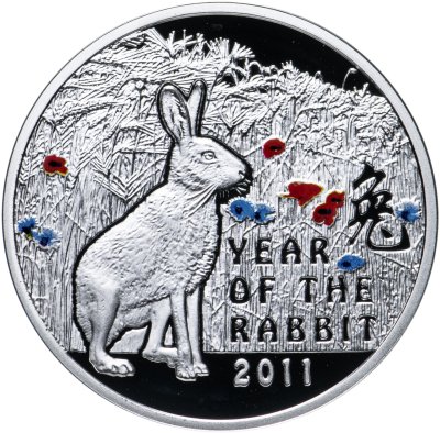 купить Ниуэ 1 доллар 2010 "Китайский гороскоп - год кролика" в футляре