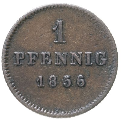 купить Германия, Бавария 1 пфенниг 1856