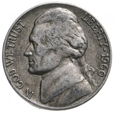 купить США 5 центов (cents) 1960 без отметки монетного двора - Филадельфия