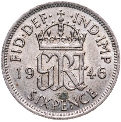 купить Великобритания 6 пенсов (pence) 1946