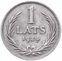 Купить Латвия 1 лат (lats) 1924