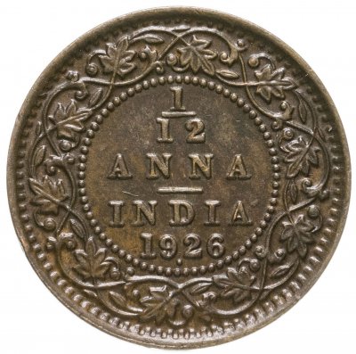 купить Индия (Британская) 1/12 анны (anna) 1926 Георг V