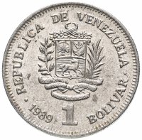 Купить Венесуэла 1 боливар (bolivar) 1989