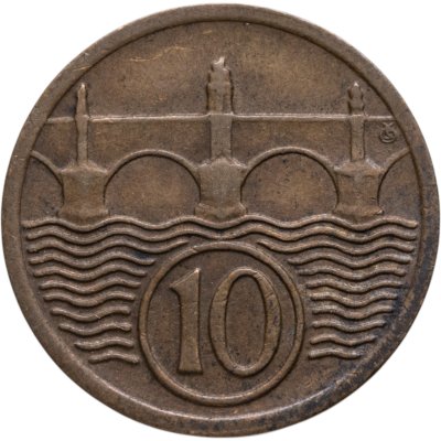 купить Чехословакия 10 геллеров (haleru) 1925-1933