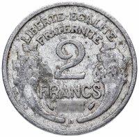 купить Франция 2 франка (francs) 1941-1959, случайная дата