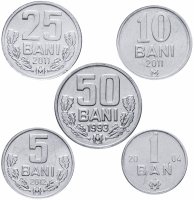 Купить Молдова набор монет 1993-2012 (5 штук)